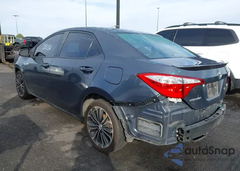 2016 Toyota Corolla S Plus z USA, uszkodzony, nr VIN 2T1BURHE1GC703463